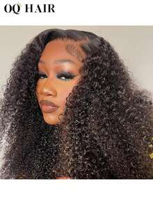 OQ Hair Wear And Go Glueless Wig Kinky Curly 6x4 HD Lace Closure Wig Human Hair Wig Glueless Wear Go Wigs Pre-Cut & Pre-Plucked 180% Density 24 Inch Unprocessed Real Hair Natural Color Stylish Natural Looking Young For Women Halloween Maquillaje Hair Extensions Cosplay Fairy Hair Wedding Mermaid Black Wig Hair Stuff - SNatural - View 5