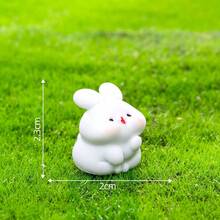 5pcs Random Style Cute Car Rabbit Figurine Mini Ornaments - Multicolor - View 3