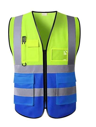 高能见度安全工作反光背心个性化施工交通户外骑行服男女款