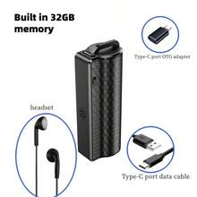 Magnetic Portable Mini Noise Cancelling Digital Voice Recorder, Compact Screenless Voice Recorder, DSP Noise Reduction Recorder, 15-Day Continuous Recording Magnetic Recording Pen, Type-C Rechargeable Battery, Voice Activated Recorder, Supports Smartphone OTG & Computer File Transfer, Ideal For Meetings, Interviews, Learning, Speeches And Various Recording Scenarios. - Black - View 12