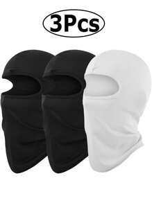 3pcs Balaclava Face Mask, Ski Mask For Men Women, UV Protection Windproof Scarf For Motorcycle Snowboard Cycling