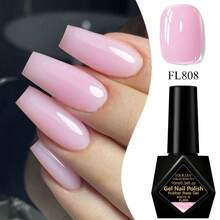 FOUR LILY 10ml 牛奶啫喱橡胶底油 - 裸色可卸半永久指甲凝胶 - 彩色 - 查看 9