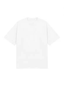 Blueplus Men's Summer Cotton T-Shirt, 220g Weight, 100% Cotton, A Certain Thickness, Versatile And Comfortable To Wear, Very Suitable For Running, Sports, Outdoor Entertainment, | Holiday Gift - 白色 - 查看 2