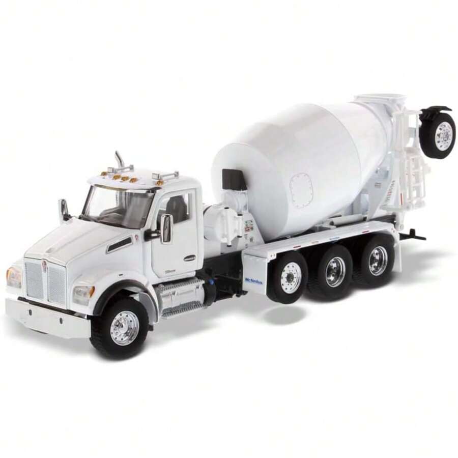 Diecast Masters Caterpillar Multiple Work Tools Vehicles, (1 Count) - McNeilus Bridgemaster 混音器 - 珍珠白 - 壓鑄大師 71081 運輸系列 - 查看 1