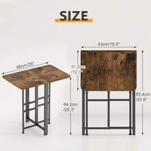 Escritorio de Plegable Mesa Plegable Pequeño, Bandejas de TV Plegable Portátil, Mesa Auxiliar Plegable Servicio para Sala, Cama, Sofá - 1 - Ver 2