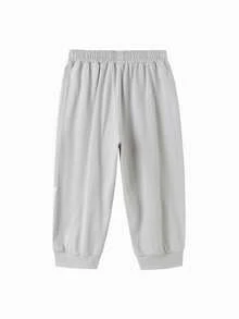 Balabala Children's Capri Pants Girls' 2025 Summer Lightweight Big Tween Girl Quick-Dry Sports Pants - Medium Gray - View 5