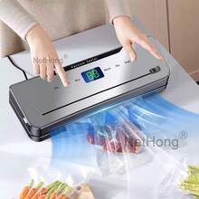 NetHong Automatic Vacuum Sealer Sealing Machine Dry Moist Built-In Cutter + 30 Food Bags - Silver - View 3