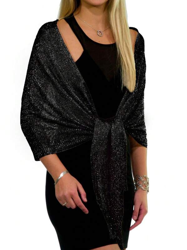 1 pieza Chal de mujer de 50*164cm con flecos de filigrana, suave y ligero para fiestas, chales y chales grandes y grandes para vestidos de noche, fiesta, oficina, boda y regalos