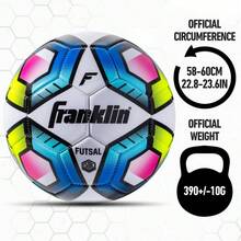 Franklin Sports Futsal Ball - Low Bounce Futsal And Indoor Soccer Training Ball - Heavy Indoor + Outdoor Construction - Official Size - Size 4 - 3 - 查看 6
