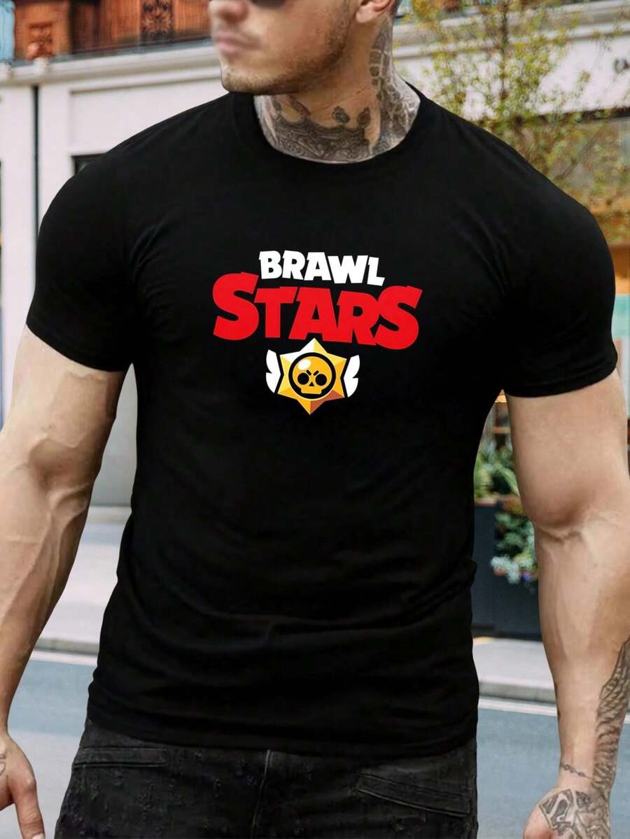 Camiseta de Brawl Stars | Mercancía Oficial | Genial Camiseta Negra para Gamers | Tallas para Hombres y Mujeres | Algodón Cómodo | Idea para Regalo | Compra Ahora - Negro - Ver 1