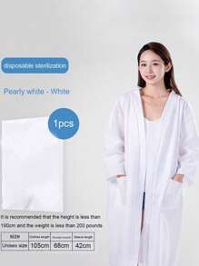 1pc Travel Bathrobe, Disposable Bath Towel, Summer Bathrobe, Travel With Bathroom Towel, Convenient Disposable Hotel Bathrobe, Portable Bathrobe, Suitable For Hotels, Homestays, Pool Party Supplies, Spa, Beauty Salon, Clean, Health, Thick Comfort And Skin Friendly Clean Back To School