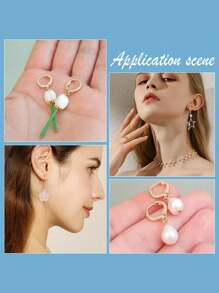 20/50 Pcs Earring Hooks, Earring Findings, Leverback Earrings, Ear Wires, Ear Hooks - Suitable For Men And Women, For Earring Making, Gold And Silver Colors