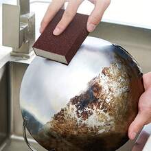 Brown Magic Emery Sponge Cleaning For Kitchen Pot Washing Dishwashing Stain Removal Descaling Rust Removal And Brushing Reusable Easy To Use Effective Cleaning Tool For Tough - Multicolor - View 8