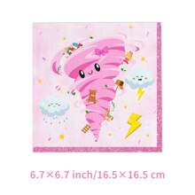 50pcs Tornado Plates Napkins Two Nado Party Supplies Girls 2nd Birthday Tableware Set Two Years Olds Disposable Paper Dinnerware Serves 10