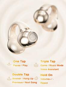 Słuchawki bezprzewodowe Genai, słuchawki otwarte, słuchawki z przewodnictwem powietrznym, słuchawki stereofoniczne OWS z otwartym uchem, słuchawki sportowe z mikrofonem i zaczepami na uszy, wodoodporne słuchawki fitness odpowiednie do biegania - Wielokolorowe - Zobacz 9