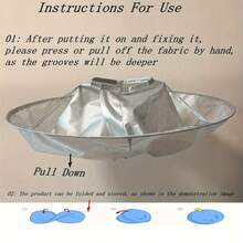 1pc Polyester Barber Umbrella Design Hair Cutting Cloak, DIY Hairdressing Apron, Foldable Salon Accessories For Hairdressers - Xám - Xem 4