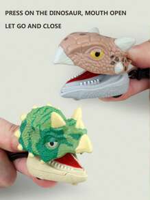Voiture jouet dinosaure pour garçons et filles, porte-clés, pendentif de sac d'école, pendentif d'arbre de Noël, figurines de dinosaures Jurassiques cartoons tels que le Tyrannosaure Rex, le Tricératops, le Vélociraptor, l'Ankylosaure, le Spinosaure, le Carnotaure. Pendentifs de jouets, porte-clés. Idéal pour des cadeaux de fête intéressants et raffinés pour les enfants.