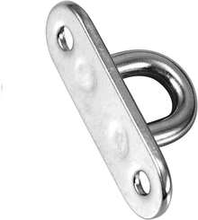 4 Pcs 3.1 Inch 304 Stainless Steel Ceiling Hooks Pad Eyes Plate Marine Hardware Hooks With Screws - Rectangle Eye Plate (set Of 8) - View 2