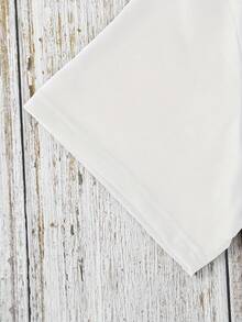 Camiseta de Hombre Impresa a la Moda, Corte Simple que Destaca la Masculinidad, Material de Algodón Puro, Combinación de Color Sólido Calmante e Impresión Dinámica, Cómoda y Transpirable, Clásica Esencial de Verano. - Blanco - Ver 6