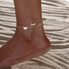 1pc/Set Classic Style Anklet Bestsellers, Includes Resin Shell, Star And Moon Pendants, Multiple Styles, Suitable For Women's Daily Wear And Party Occasions