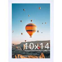 New 10x14 Inch Picture Frame, Horizontal And Vertical Formats For Wall Hanging, 10 X 14 Wall Gallery Poster Photo Frame  Shatter Ristant Plexiglass, - White 10x14 inch - View 1