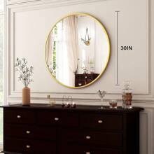 24" Wall Mirror Bathroom Mirror Wall Mounted Round Mirror