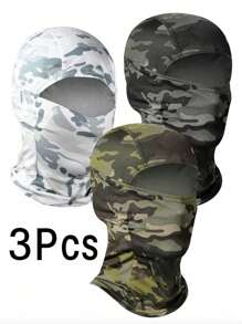 3 buc sau 1 buc mască de schi unisex în culoare solidă, husă pentru pălărie Balaclava, potrivită pentru utilizare zilnică, călătorii în aer liber, drumeții, schi, ciclism