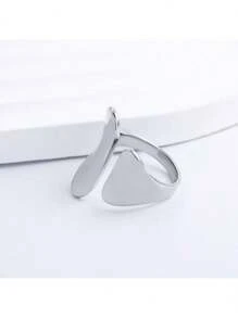 925 Sterling Silver Geometric Asymmetrical Vintage Style Women's Rings, Asymmetric Minimalist Rings For Daily, Party, Holiday, Gift
