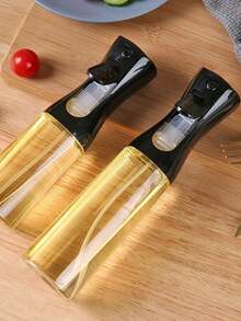 1 件可重复使用橄榄油喷雾瓶，厨房油雾化器，烹饪、烘焙、烧烤喷雾器，减脂喷雾瓶 - 黑色 - 查看 2