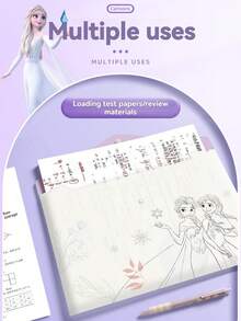 Pasta de documentos A4 com desenho animado da , capa transparente para relatório com botão de pressão, bolsa organizadora de documentos de escritório em PP, artigos de papelaria para estudantes, materiais de volta às aulas