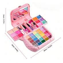 Kids Makeup Kit For Girl - Kids Makeup Kit Toys For Girls,Play Make Up For Little Girls, Princess Makeup Case ,Age3-12 Year Old Children Gift,Birthday Gift Toys For Girls(Random Color Blocks)