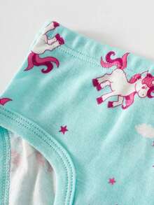 12pcs Random Pure Cotton Comfortable And Cute Triangle Underwear Suitable For Girls - Màu Hồng baby - Xem 6
