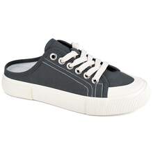 JENN ARDOR Women's Canvas Mules Backless Fashion Sneakers Slipper - Xám - Xem 5