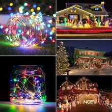 Luzes de Fada LED, Alimentação por Bateria/USB com Controle Remoto, Guirlanda de Luzes, Luzes Cintilantes de Fio de Cobre para Decoração de Casa, Jardim, Festa, Casamento, Quarto, Ano Novo