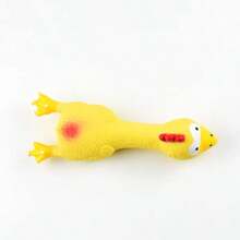Süßes Latex Hühner-förmiges Quietsch-Spielzeug für Haustiere, Hund, Katze, Welpe, Kau-Geräuschspielzeug, schreiende Hühner-Simulation, kreatives Hundeaccessoire