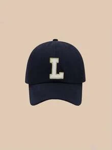 Mũ lưỡi trai màu xanh hải quân trơn, 26 chữ cái từ A đến Z, phù hợp cho trẻ mới biết đi, trẻ sơ sinh, bé trai và bé gái, mũ trẻ em cổ điển có thể điều chỉnh, mũ sinh nhật, phù hợp cho trang phục thường ngày mùa xuân/hè, các ngày lễ. - Màu xanh hải quân - Xem 9