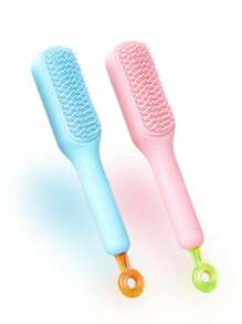 Retractable Magic Comb For Scalp Cleaning Without Damaging Hair, Portable Hairdressing Massage Comb, Household Anti-Static Hair Comb, Hair Brush, Hairdressing Comb, Rotating Telescopic Comb, Hair Straightening Comb, Massage Comb, Gentle On Scalp, Easy Clean Magic Hairbrush,For Scalp Cleaning, Anti-Static, Portable, Volumizing Scalp Massage Brush, For Travel,Outdoor,Sport,Office,School,Hair Clips,Hair Accessories