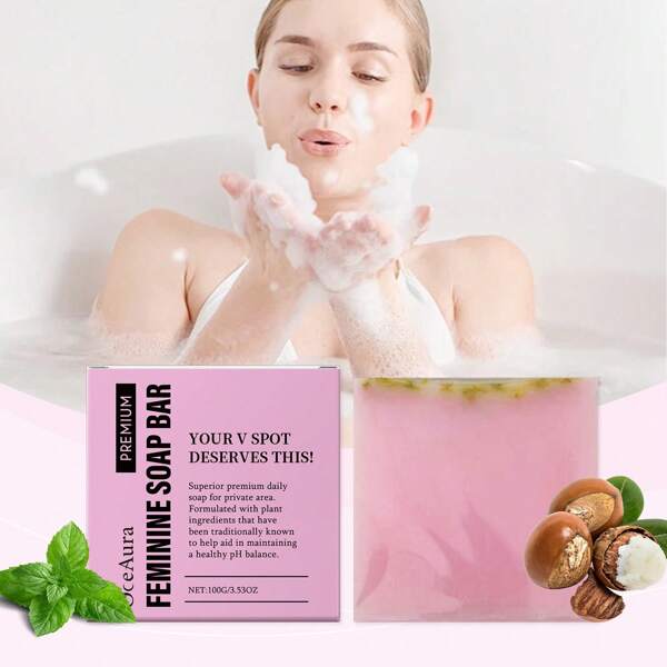 100g Women's Body Care Cleaning Soap Refreshing, Comfortable, Gentle Cleaning Body Skin Bath Soap
