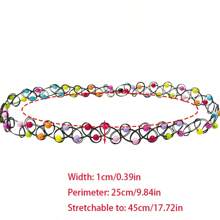 6 pièces Collier ras-du-cou élastique de style gothique pour fille, pour le port quotidien Y2K