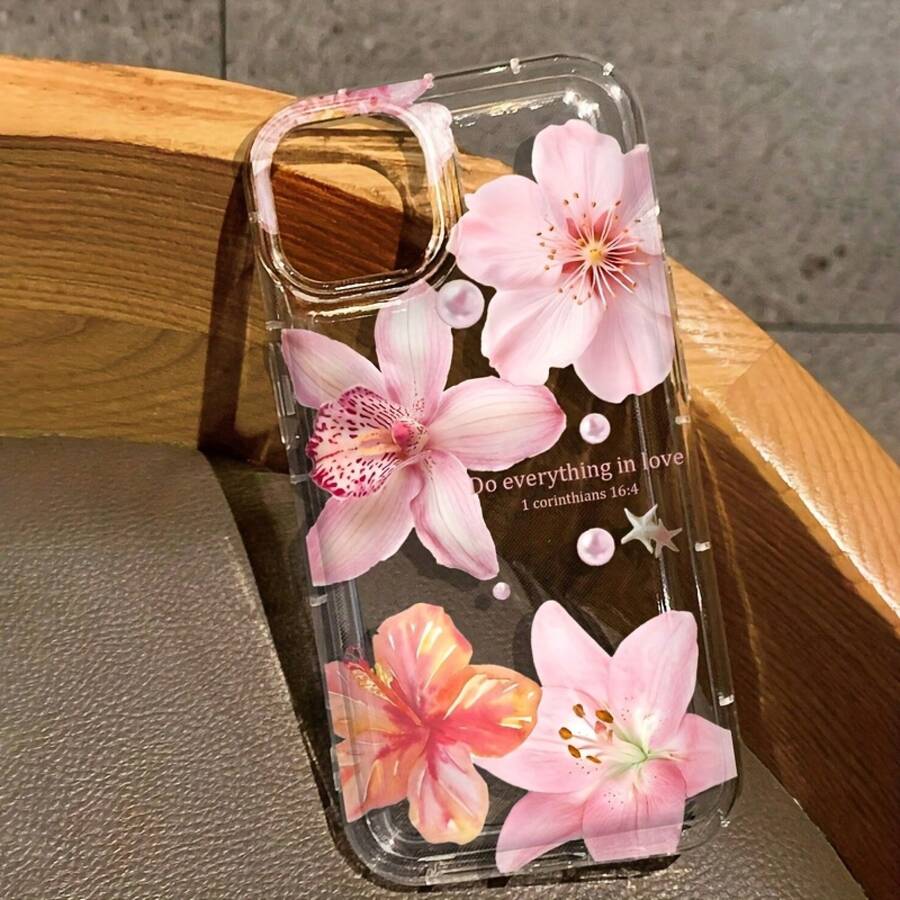 [ Floral Case]  Transparent Floral Pattern Design Full Wrap Shockproof Phone Case| Compatible With  17 PROMAX, 17 PLUS, 17PRO, 17,16 PROMAX, 16PLUS, 16PRO, 16,  15 PROMAX, 15PLUS, 15PRO, 15, 14PROMAX, 14PLUS, 14PRO, 14, 13PROMAX, 13PRO, 13, 12PROMAX, 12PRO, 12, 11PROMAX, 11PRO, 11, XSMAX, XR, X, XS, 7PLUS, 8PLUS, 7, 8, SEGIF-FOR-YOU - Kiểu 1 (1 cái) - Xem 1