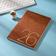 1 Pc 2026 English Planner Without Pen, Suitable For Office School Supplies, Back To School