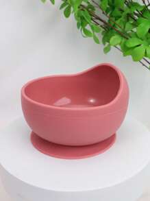 Thickened Silicone Bowl, Suction Cup Bowl Heat-Resistant Food Bowl, Feeding Tableware Complementary Food Bowl,
