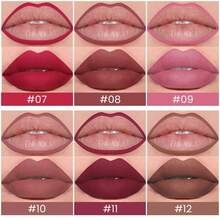 DUNUF 6Pcs Matte Lip Liner Vegan Cream Long-Lasting Tinted Lip Gloss. (#02)
