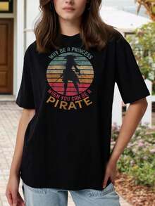 Camiseta de guerrera anime para mujer, camiseta gráfica retro manga, disfraz cosplay, estilo vintage, manga corta, cuello redondo - Idea de regalo para chicas y mujeres - Negro - Ver 1