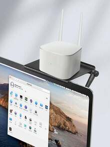 1 Stück TV & Computer Monitor Ständer, Regal Halterung für Wireless Router, Set-Top-Box