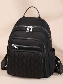 Mochila feminina casual de 5 cores, mochila de armazenamento Ravel com padrão de diamante, mochila de nylon multifuncional, mochila leve, portátil, compartimento para laptop, grande capacidade, adequada para estudantes universitárias, universidades, escolas de ensino fundamental, escolas de ensino médio, atividades ao ar livre, viagens, passeios, escolas de ensino fundamental, escritório diário para novatos, presentes para o Dia dos Namorados