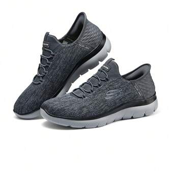 Skechers 男式一脚蹬运动休闲鞋 232469