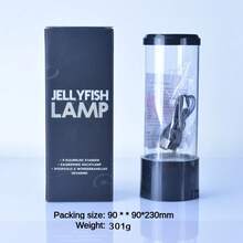 1 件套水母灯，大型圆形 LED 水母灯，变色水族箱灯，USB/电池供电气泡水母夜灯 - 具有生动变色效果的 LED 灯，可用于桌面氛围灯、水母熔岩灯、水母缸灯、助眠夜灯，适用于家庭卧室、房间、办公室 - 变色 LED 水母水族馆氛围灯 - 多色光 - 查看 13