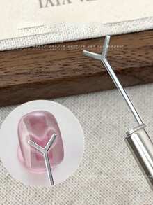 2 peças/conjunto, cabeça em formato de Y + ímã, ímã de olho de gato para arte em unhas, caneta magnética multifuncional em formato de Y para arte em unhas, ímã de cola 3D em formato de olho de gato, pedra dedicada para salão de beleza, arte em unhas faça você mesmo em formato de olho de gato, ímã magnético super forte para arte em unhas, múltiplos usos/operação fácil, suprimentos para unhas, ferramentas para unhas, ferramentas para arte em unhas, volta às aulas, unhas, ferramentas para unhas postiças - Prata - Ver 8