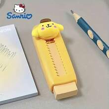 ¡Esencial para volver a la escuela! Set de 1/5 piezas con personajes de Sanrio, que incluye Hello Kitty, Kuromi, etc. - Hecho de material ABS resistente anti-manchas y anti-caídas - Incluye My Melody, Pompompurin, My Melody